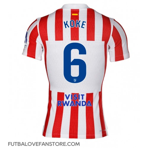 Atletico Madrid Koke #6 Domáci futbalový dres 2025-26 Krátky Rukáv Atletico Madrid Koke #6 Domáci futbalový dres 2025-26 Krátky Rukáv